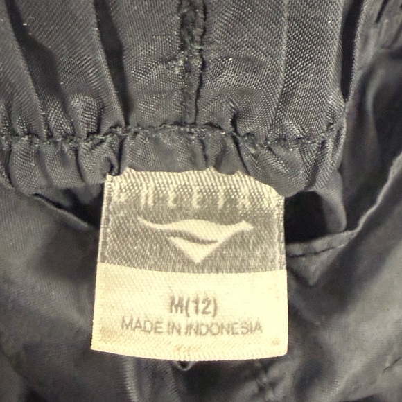 Cheetah Black Nylon Lined Running Athletic Shorts M Drawstring Vintage Activewe - Picture 7 of 8